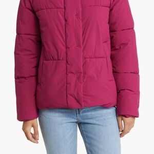 Sam Edelman Women's Pink Puffer Jacket